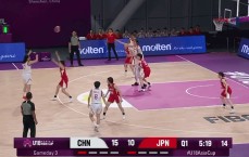 U18女篮亚洲杯半场：张子宇10投9中得到19分 中国队44-41领先日本队